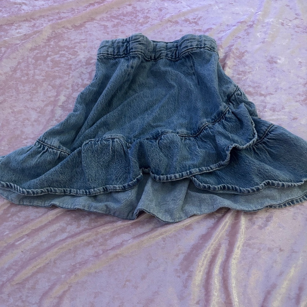 Ruffled jean skirt from Aeropostale!